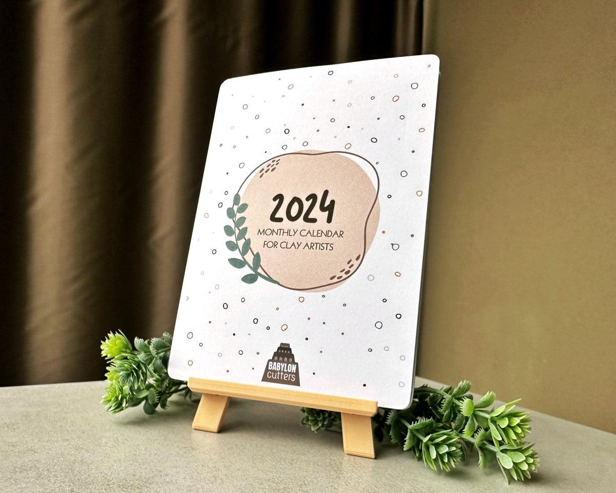 2024 Monthly Calendar for Clay Artists - BabylonCutters