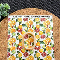 Citrus Slices Polymer Clay Transfer Sheet – Orange, Lemon, Lime & Grapefruit Summer Design
