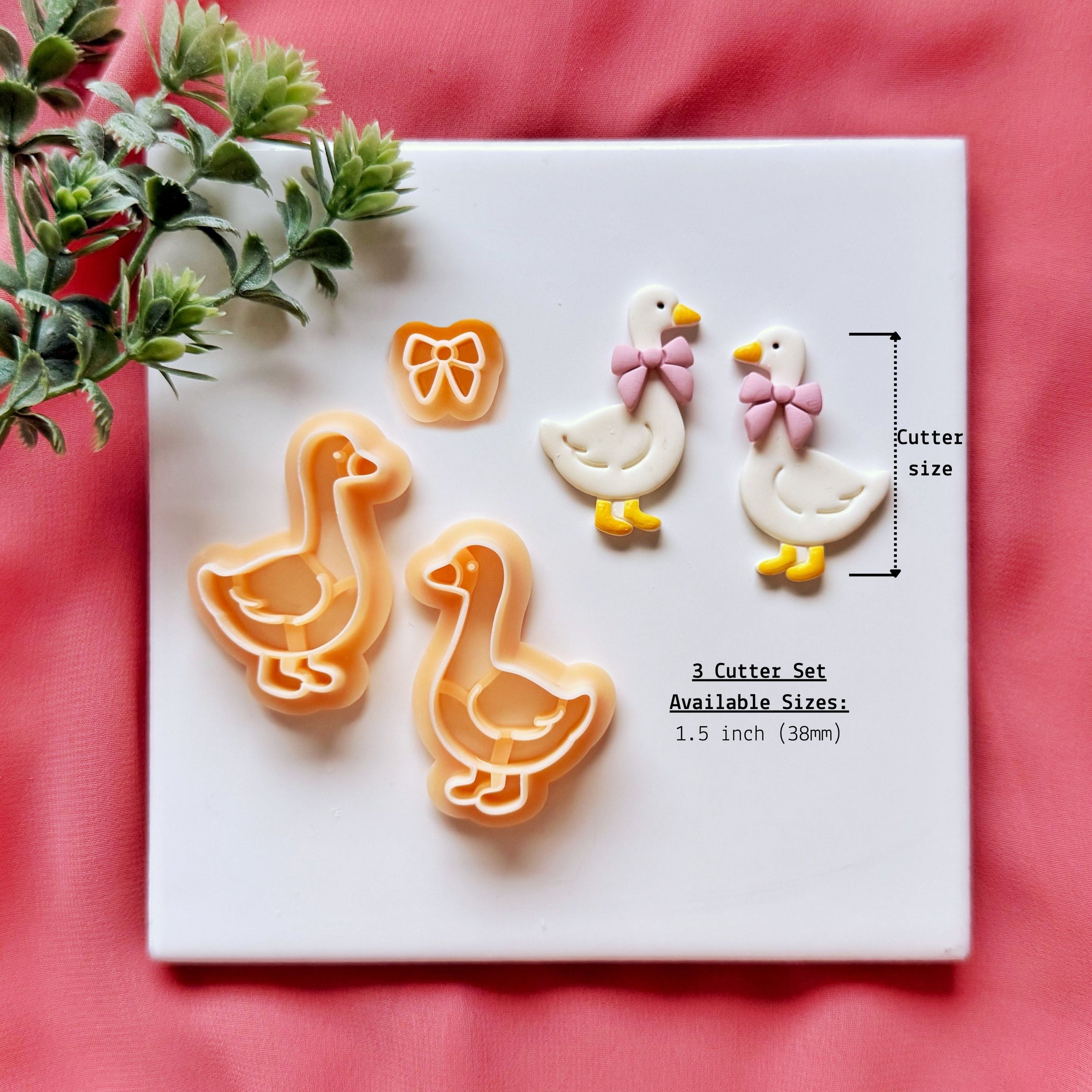 Goose Clay Cutter for Polymer Clay Earrings - Valentine Polymer Clay Cutter