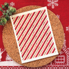 Candy Cane Stripes Polymer Clay Transfer Sheet – Christmas Design