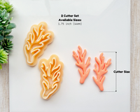Coral Reef Polymer Clay Cutter Set – 2pc Coastal Ocean Theme