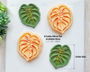 Monstera Leaf Polymer Clay Cutter – Tropical Summer Earring Design