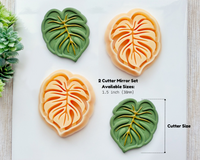 Monstera Leaf Polymer Clay Cutter – Tropical Summer Earring Design