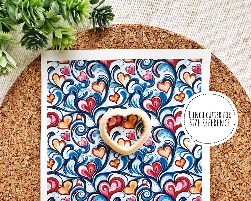 Whirlwind of Love Valentine's Day Polymer Clay Transfer Sheet