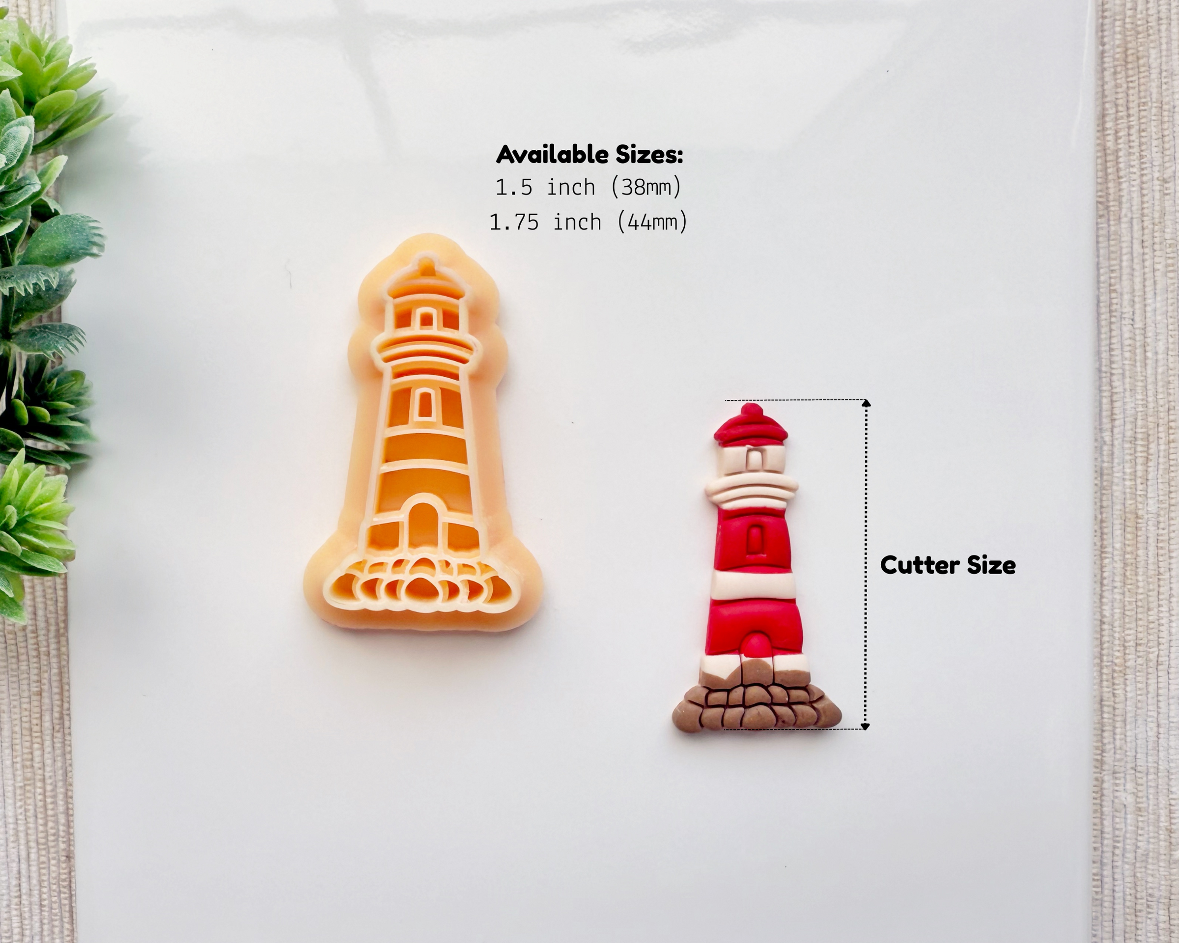 Lighthouse Clay Cutter – Nautical Polymer Clay Earring Cutter