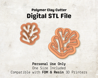 Coral Cutter STL File – Digital Download for Polymer Clay & Jewelry Making