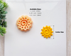 Radiant Sun Clay Cutter – Spiral Sun with Rays for Polymer Clay