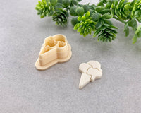 3 Scoops of Ice Cream Cone Summer Clay Cutter - BabylonCutters - Clay Cutter