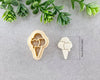 3 Scoops of Ice Cream Cone Summer Clay Cutter - BabylonCutters - Clay Cutter