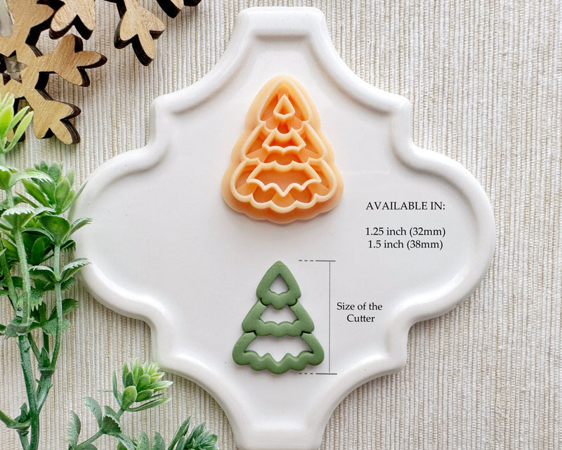 3 Tier Cutout Tree Christmas Clay Cutter / September 1st Launch - BabylonCutters - Clay Cutter