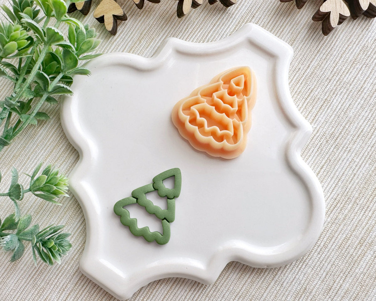 3 Tier Cutout Tree Christmas Clay Cutter / September 1st Launch - BabylonCutters - Clay Cutter