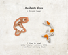 Koi Fish Cutter STL File – Digital Download for Polymer Clay & Jewelry Making
