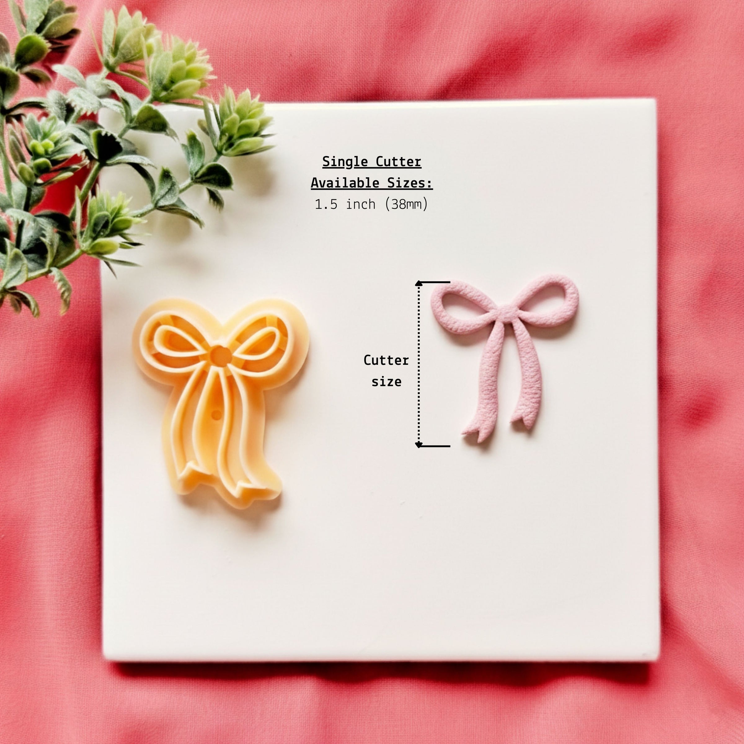 Ribbon Bow Clay Cutter Set - Valentine Polymer Clay Cutters