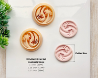 Yin Yang Palm Tree Polymer Clay Cutter – Tropical Balance Design for Earrings
