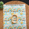 Rainbow Sunshine Polymer Clay Transfer Sheet – Cute Summer Design for Earrings & Crafts