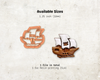 Pirate Ship Cutter STL File – Digital Download for Polymer Clay & Jewelry Making