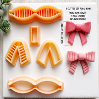 3D Bow Maker Spring Clay Cutter Set / Spring 2024 - BabylonCutters - Clay Cutter