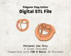 Peach Cutter STL File – Digital Download for Polymer Clay & Jewelry Making