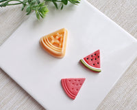 Triangle Watermelon Clay Cutter – Summer Fruit Polymer Clay Cutter for Earrings & Crafts