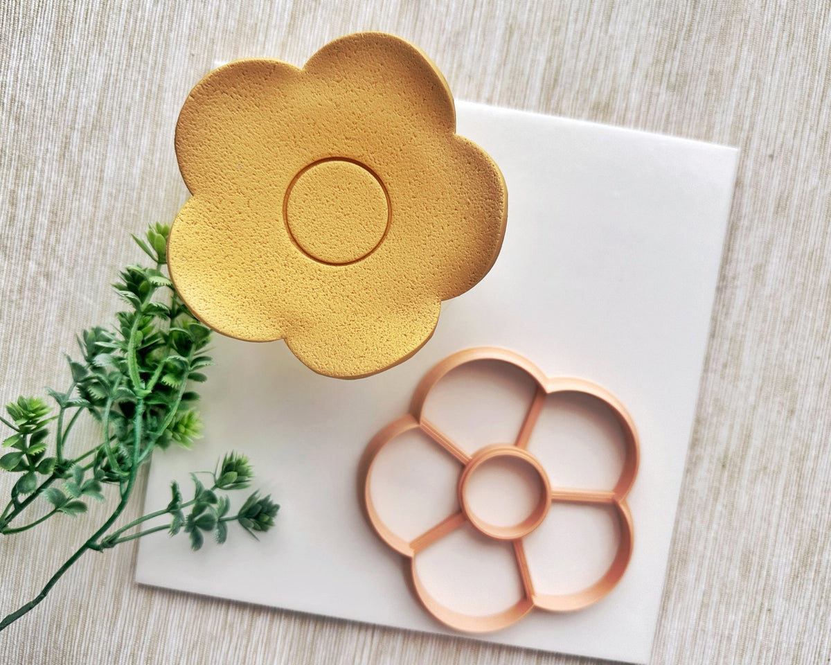 5 Petal Embossing Flower Trinket Dish Cutter - BabylonCutters - Clay Cutter