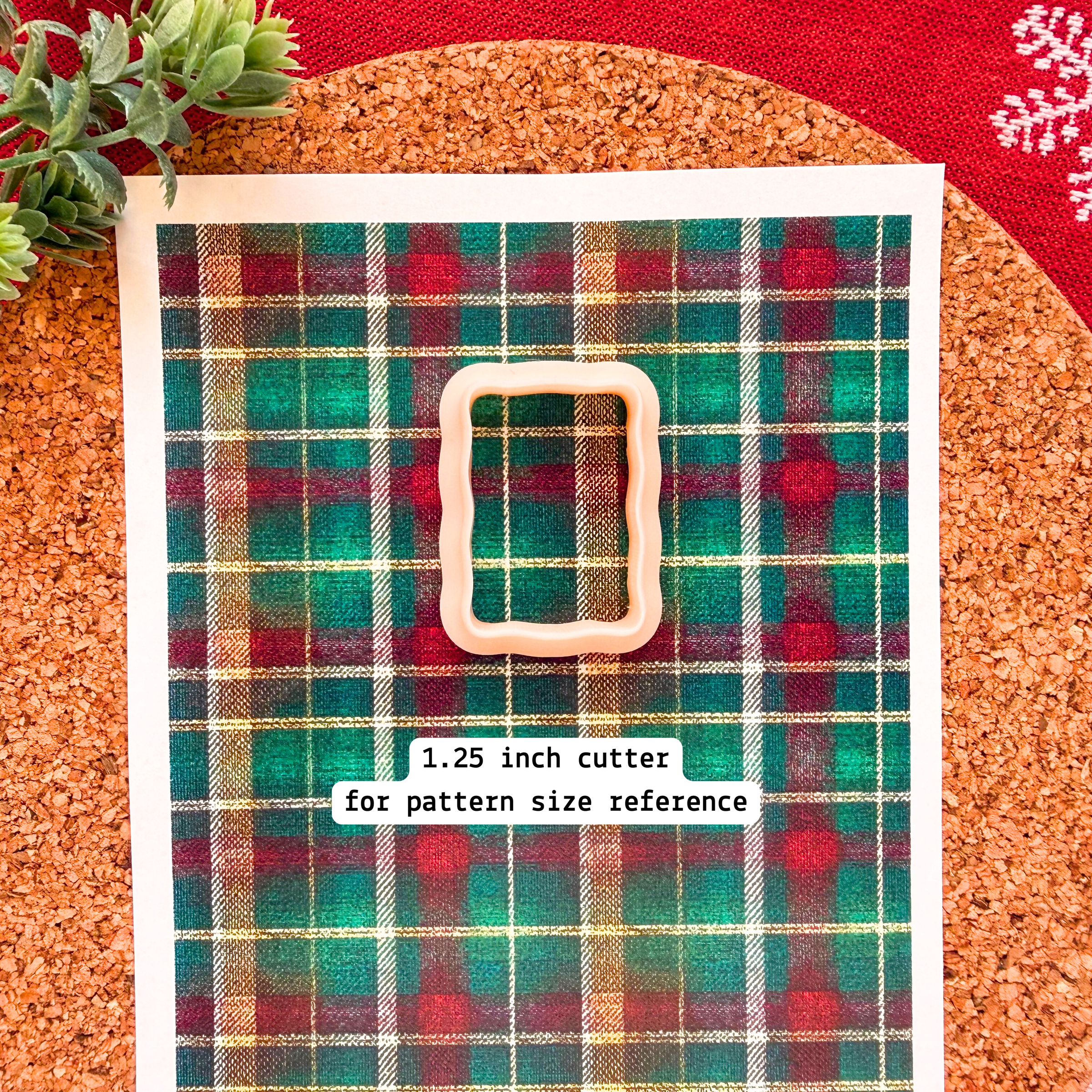 Classic Tartan Plaid Polymer Clay Transfer Sheet – Holiday Design