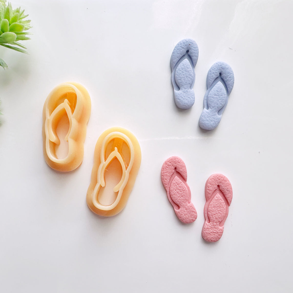 Flip Flop Clay Cutter – Summer Sandal Polymer Clay Cutter for Earrings & Crafts