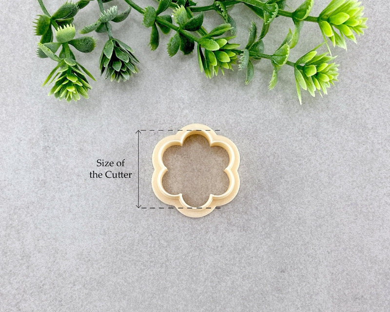 6 Petal Daisy Flower Outline Clay Cutter - BabylonCutters - Clay Cutter