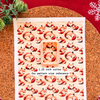Cozy Sleeping Fox Polymer Clay Transfer Sheet – Winter Design