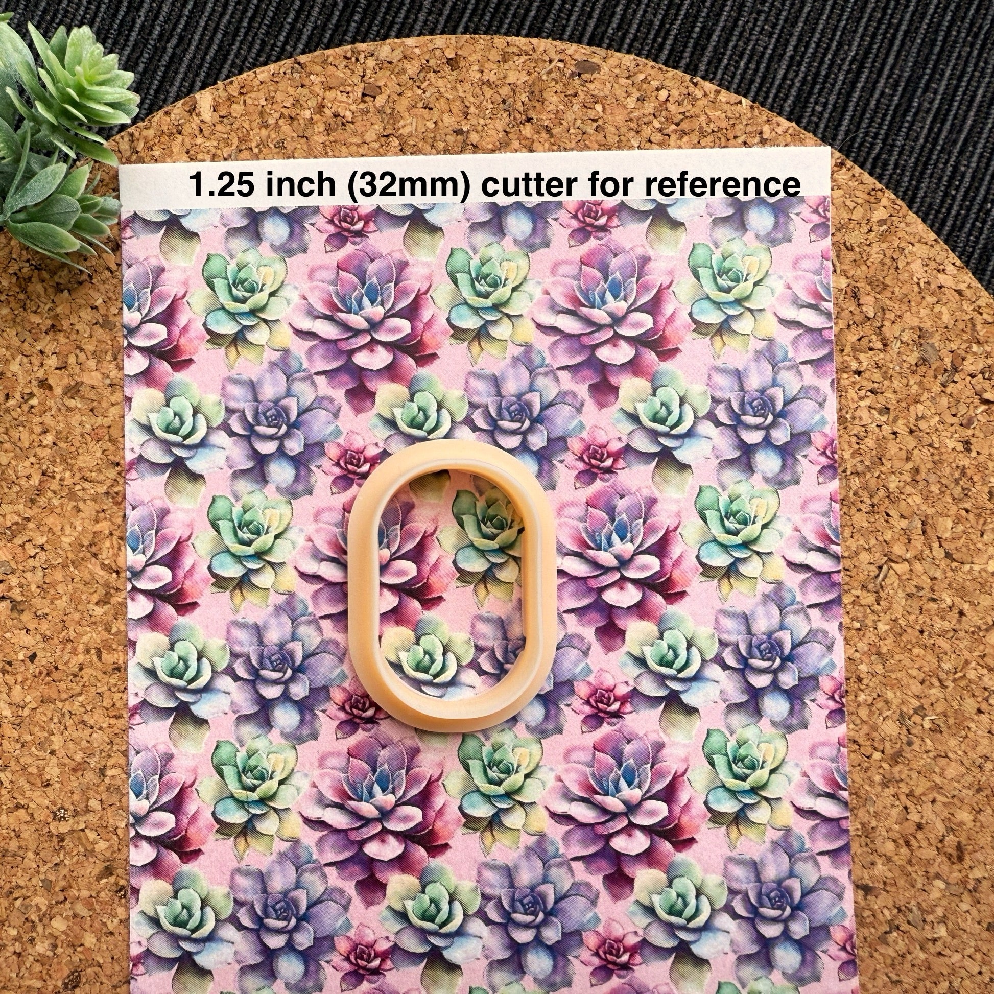 Colorful Succulents Polymer Clay Transfer Sheet – Summer Botanical Design for Earrings & Crafts