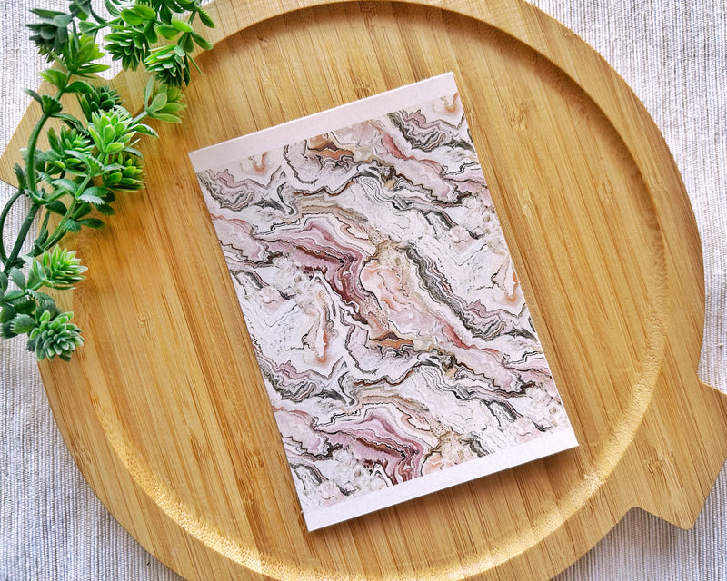 Pink Marble Clay Transfer Sheet