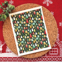 Festive Forest Trees Polymer Clay Transfer Sheet – Christmas Design