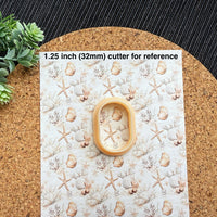 Seashells & Starfish Polymer Clay Transfer Sheet – Coastal Summer Design for Jewelry & Crafts