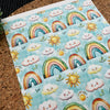 Rainbow Sunshine Polymer Clay Transfer Sheet – Cute Summer Design for Earrings & Crafts