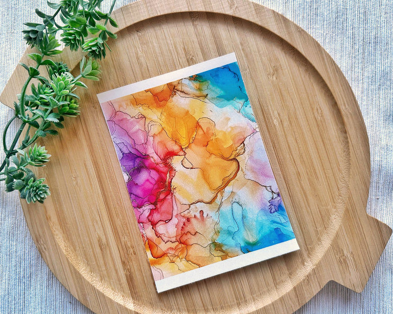 Alcohol Ink (Light) Clay Transfer Sheet