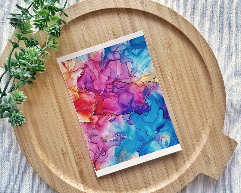 Alcohol Ink (Midtone) Clay Transfer Sheet