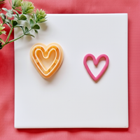 Thin Heart Clay Cutter – Minimal Polymer Clay Heart Cutter