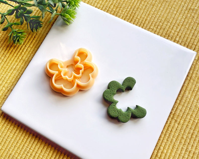 Clover Hoop Earring Clay Cutter - St. Patrick’s Day Polymer Clay Cutter - Lucky Shamrock Jewelry DIY