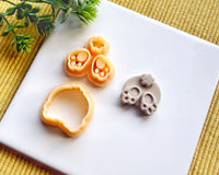 Bunny Feet & Tail Clay Cutter Set - Easter Bunny Polymer Clay Cutter - Rabbit Paw Print Earring & Jewelry Tool