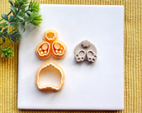 Bunny Feet & Tail Clay Cutter Set - Easter Bunny Polymer Clay Cutter - Rabbit Paw Print Earring & Jewelry Tool