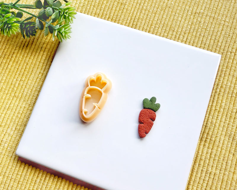 Carrot Clay Cutter - Easter Polymer Clay Cutter - Bunny Carrot Jewelry & Earring Tool