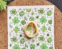 Playful Shamrock Polymer Clay Transfer Sheet – St. Patrick’s Day Design