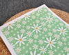 Green Daisy Field Polymer Clay Transfer Sheet – Spring Floral Clay Design