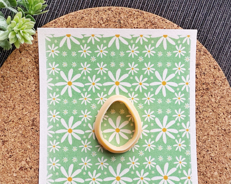 Green Daisy Field Polymer Clay Transfer Sheet – Spring Floral Clay Design