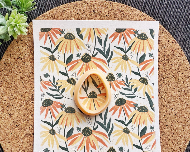 Wild Sunflower Polymer Clay Transfer Sheet – Boho Floral Clay Design