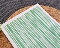 Green Striped Polymer Clay Transfer Sheet – St. Patrick’s Day Design