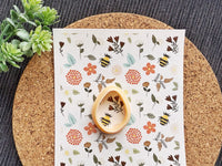 Bee Meadow Polymer Clay Transfer Sheet – Floral Spring Honeybee Design