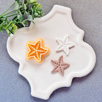 Dotted Starfish Polymer Clay Cutter - Summer 2026 Coastal Textured Silhouette