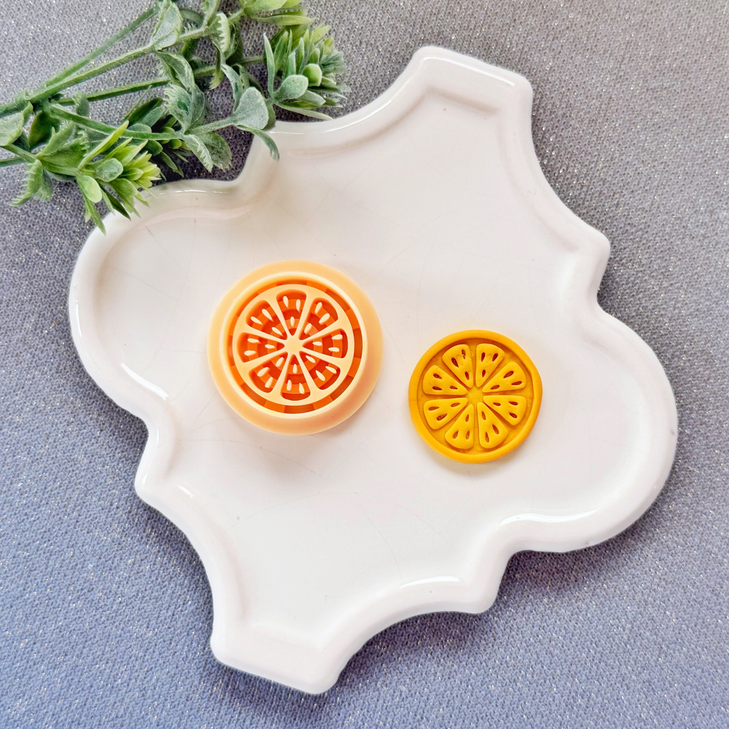 Lemon & Citrus Slice Polymer Clay Cutter - Summer 2026 Zesty Fruit Collection