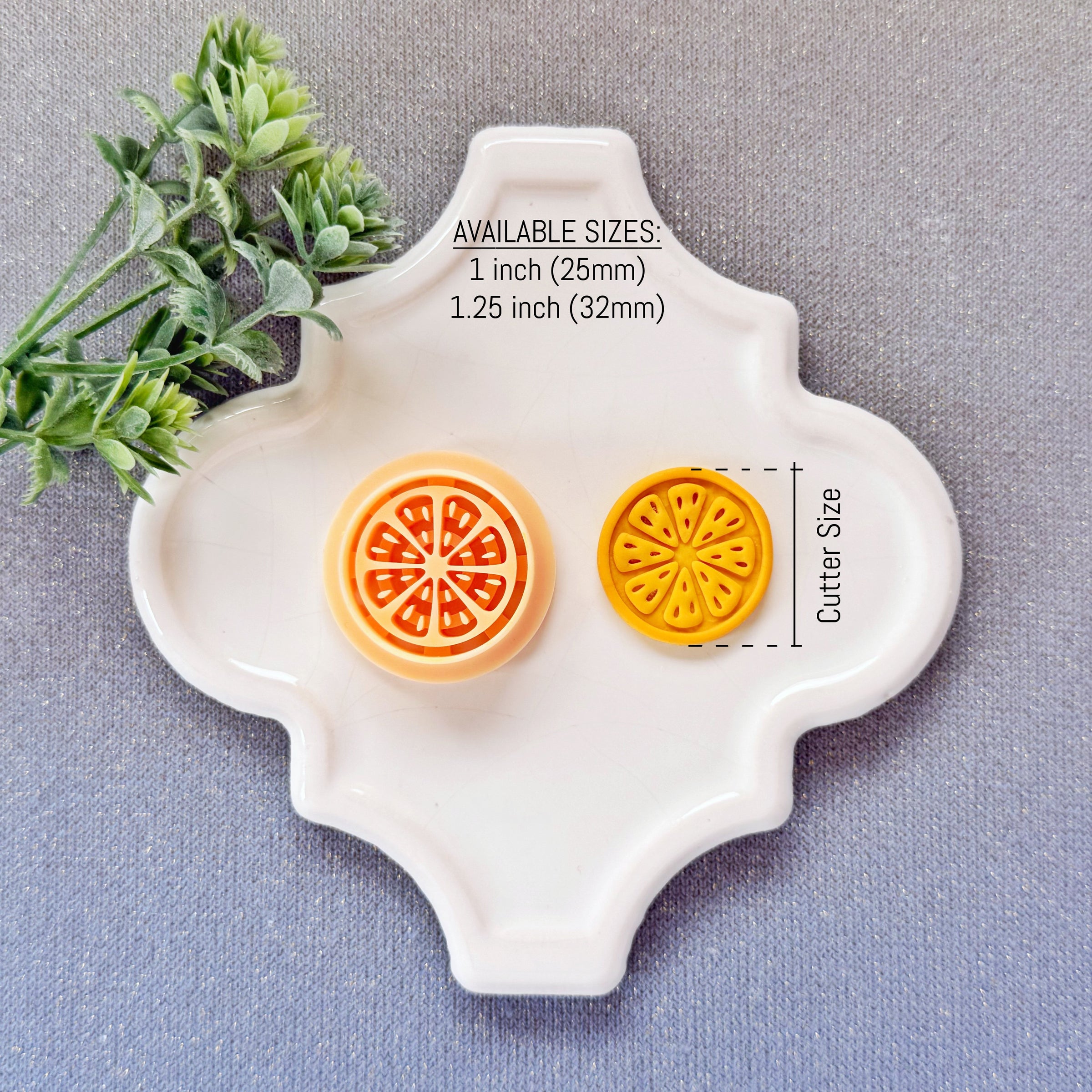 Lemon & Citrus Slice Polymer Clay Cutter - Summer 2026 Zesty Fruit Collection