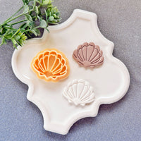 Scallop Shell Polymer Clay Cutter - Summer 2026 Coastal Seashell Silhouette